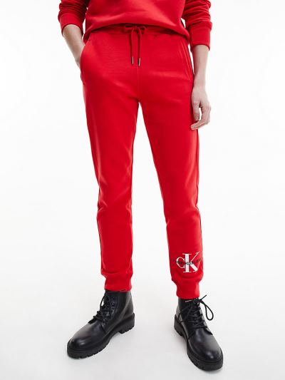 Calvin Klein Ruhák HU200344 | Calvin Klein Organic Cotton Logo Női Jogger Piros
